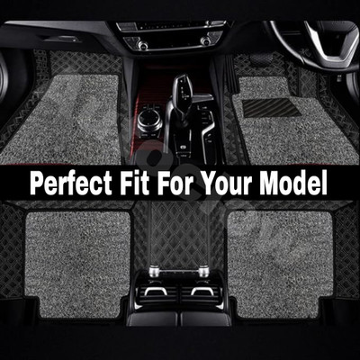 Autoclow Leatherite 7D Mat For  Mahindra Bolero(Silver)
