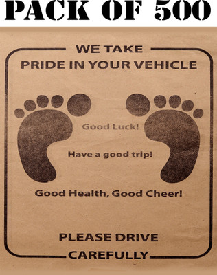 Rhtdm Paper Disposable Paper Mat For  Universal For Car(Brown)