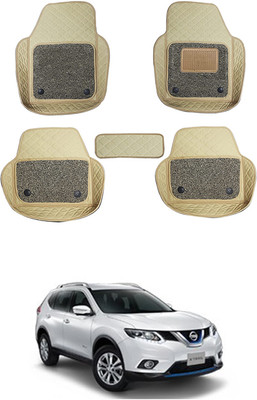 RKPSP Leatherite 7D Mat For  Nissan Universal For Car(Beige)