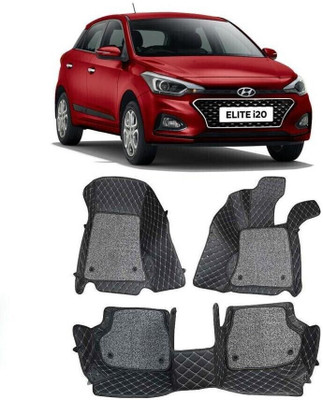 KUNTAIL Leatherite 7D Mat For  Hyundai Elite i20(Black)