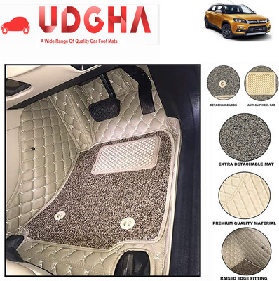 KUNTAIL Leatherite 7D Mat For  Maruti Suzuki Vitara Brezza(Beige)
