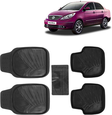 Kingsway PVC Tray Mat For  Tata Manza(Black)