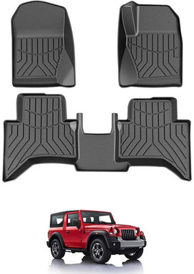 RKPSP PVC Tray Mat For  Mahindra Thar(Black)