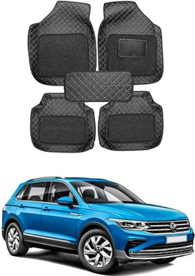 arneja trading company Leatherite 7D Mat For  Volkswagen Tiguan(Silver, Black)