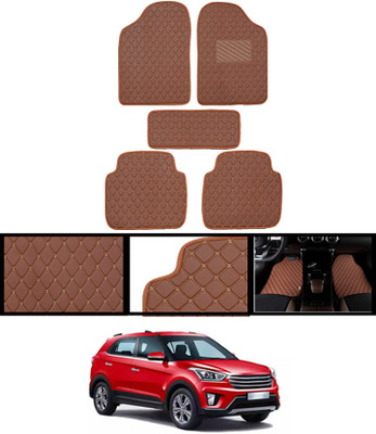 MSNP Leatherite Standard Mat For  Hyundai Creta(Brown)