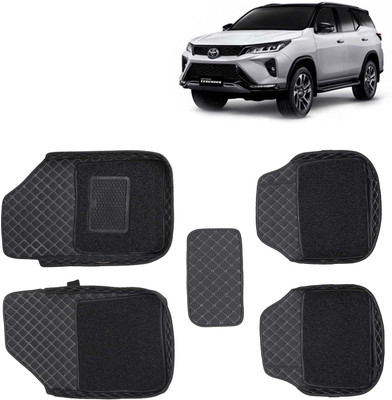 Kingsway Leatherite 7D Mat For  Toyota Fortuner(Black)