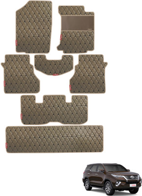 elegant Leatherite Standard Mat For  Toyota Fortuner(Beige, Black)