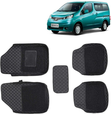 Kingsway Leatherite 7D Mat For  Nissan Evalia(Black)