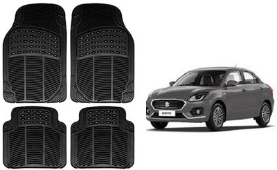 SLSHILPA Rubber Standard Mat For  Maruti Suzuki Swift Dzire(Black)