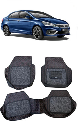Arnejas Leatherite 7D Mat For  Maruti Suzuki Ciaz(Red, Black)