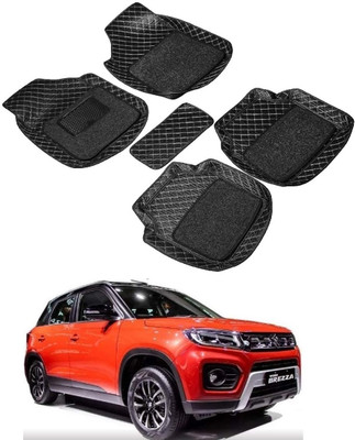 Autocom Leatherite 7D Mat For  Maruti Suzuki Vitara Brezza(Black)