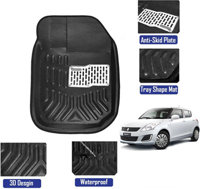 MATIES Plastic 3D Mat For  Universal For Car(Black)