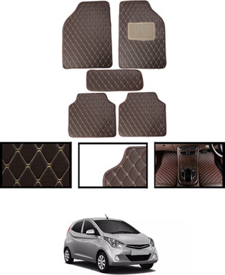 ABJD Leatherite Standard Mat For  Hyundai Eon(Brown)