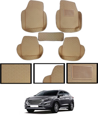 ABJD Leatherite 7D Mat For  Hyundai Tucson(Beige)