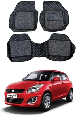arneja trading company Leatherite 7D Mat For  Maruti Suzuki Swift(Silver, Black)