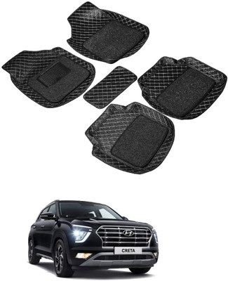arneja trading company Leatherite 7D Mat For  Hyundai Creta(Black)