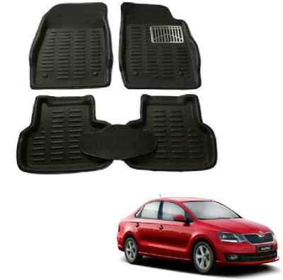 ROSHNEER ENTERPRISES PVC 3D Mat For  Skoda Rapid(Black)