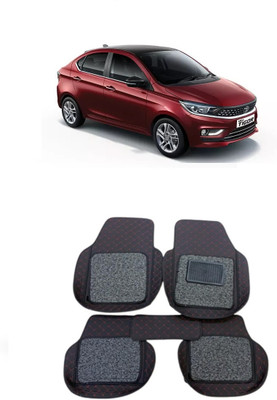 Arnejaa Leatherite 7D Mat For  Tata Tigor(Red, Black)