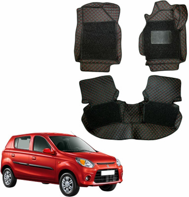 TOFIT ENTERPRISE Leatherite 7D Mat For  Maruti Suzuki Alto(Red)
