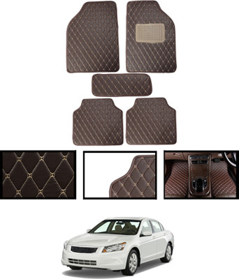 ABJD Leatherite Standard Mat For  Honda Accord(Brown)