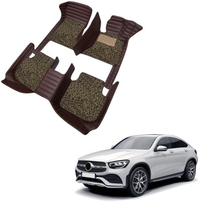 AUTOiSTiX Leatherite 9D Mat For  Mercedes Benz GLC 220d 4MATIC(Maroon)