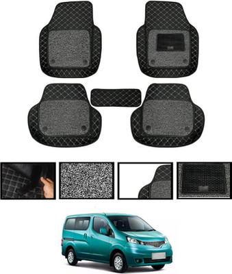 zplus Leatherite 7D Mat For  Nissan Evalia(Black)