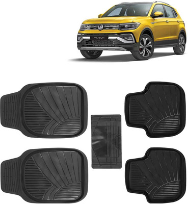 Kingsway PVC Tray Mat For  Volkswagen Taigun(Black)