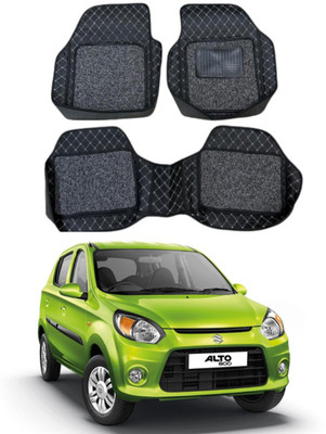 arneja trading company Leatherite 7D Mat For  Maruti Suzuki Alto 800(Silver, Black)