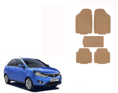 Autorepute Rubber Standard Mat For  Tata Zest(Beige)