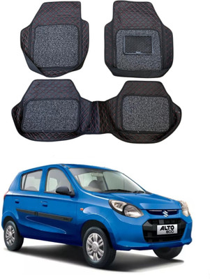ARNEJA Leatherite 7D Mat For  Maruti Suzuki Alto 800(Red, Black)