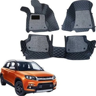onefit enterprises Leather 7D Mat For  Maruti Vitara Brezza(Black)