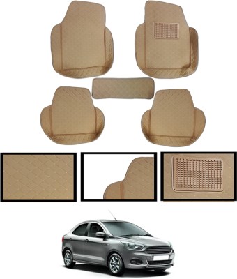 ABJD Leatherite 7D Mat For  Ford Aspire(Beige)