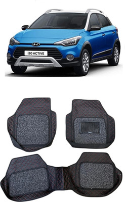 ARNEJA Leatherite 7D Mat For  Hyundai i20 Active(Red, Black)