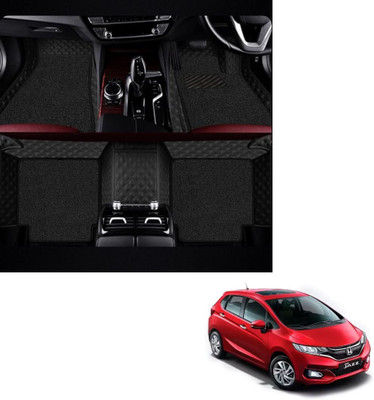 Autoclow Leatherite 7D Mat For  Honda Jazz(Black, Black)