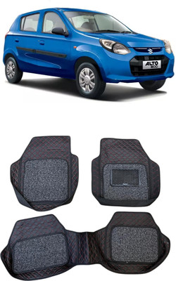ARNEJA Leatherite 7D Mat For  Maruti Suzuki Alto 800(Red, Black)