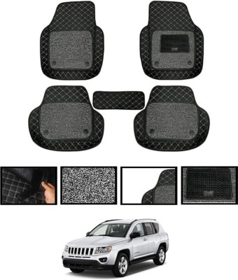 MATIES Leatherite 7D Mat For  Jeep Compass(Black)