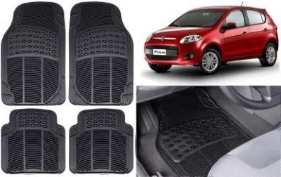 JVG PVC, Rubber Standard Mat For  Fiat Palio(Black)