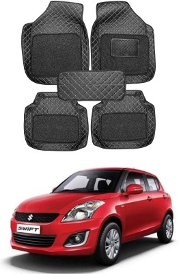 arneja trading company Leatherite 7D Mat For  Maruti Suzuki Swift(Silver, Black)