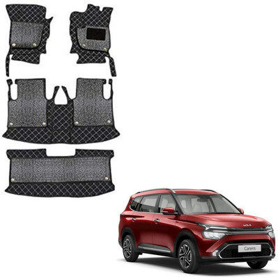 Ds enterprise Leatherite 7D Mat For  Kia Carens (7 Seater)(Black)