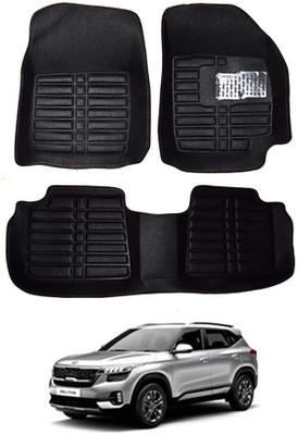 MATIES Plastic 5D Mat For  Kia Seltos(Black)