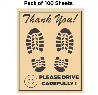 GURUMU Paper Disposable Paper Mat For  Universal For Car(Brown)