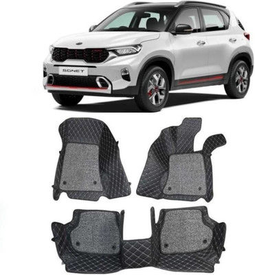 LOOXSWAG Leatherite 7D Mat For  Kia Sonet(Black)