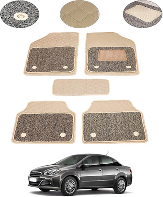 MSNP Leatherite 7D Mat For  Fiat Linea(Beige)