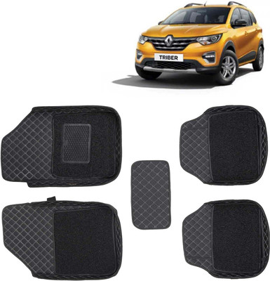 Kingsway Leatherite 7D Mat For  Renault Triber(Black)