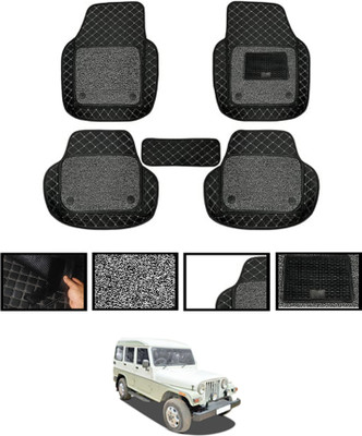 MSNP Leatherite 7D Mat For  Mahindra Marshal(Black)