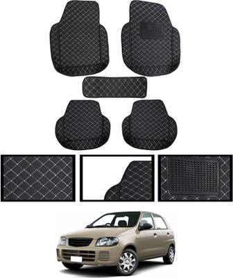 MATIES Leatherite 7D Mat For  Maruti Suzuki Alto(Black)