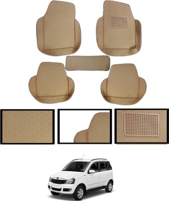 AYW Leatherite 7D Mat For  Mahindra Quanto(Beige)