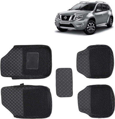Kingsway Leatherite 7D Mat For  Nissan Terrano(Black)