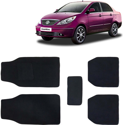 Kingsway Fabric Standard Mat For  Tata Manza(Black)