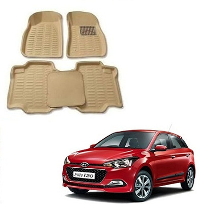KBTR Plastic 3D Mat For  Hyundai Elite i20(Beige)